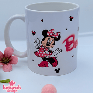 Caneca - Tema: Disney (Mickey e Minnie)  + Nome 