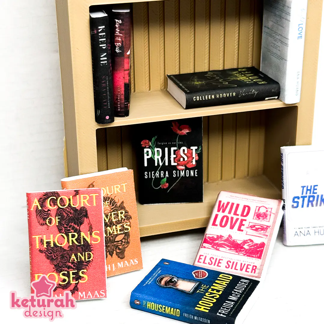 Estante arqueada + 18 livros miniatura  4