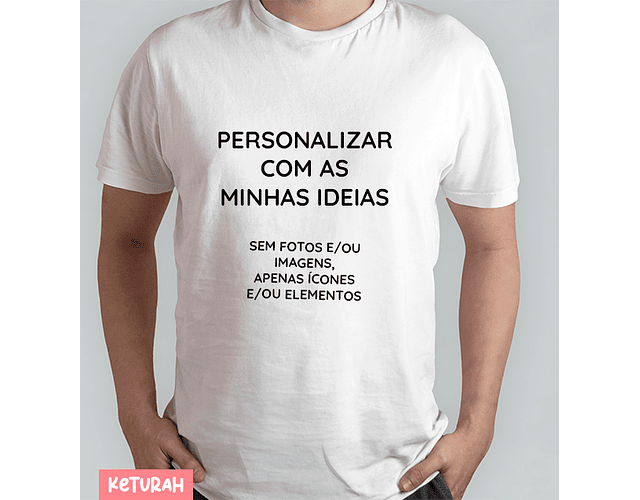 T-shirt Homem personalizada pelo cliente