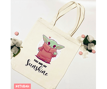 Tote Bag Yoda Baby by Naomi Lord