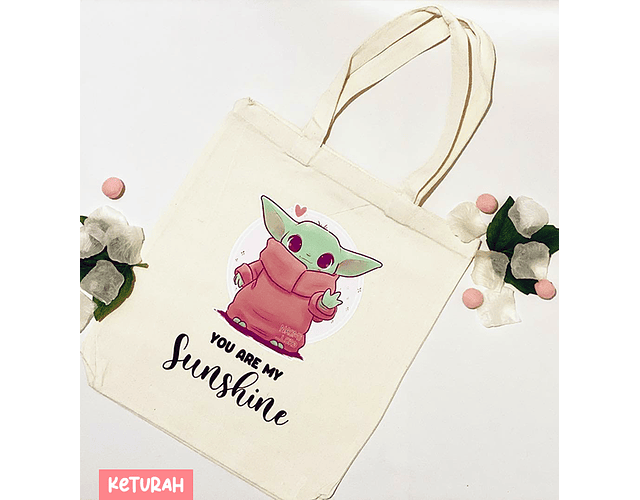 Tote Bag Yoda Baby by Naomi Lord