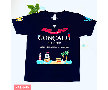 T-shirt Criança tema dos Piratas