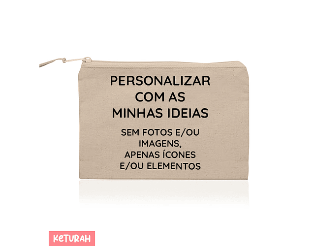 Necessaire personalizado pelo cliente