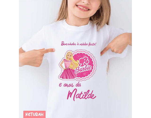 T-shirt Criança aniversário tema 