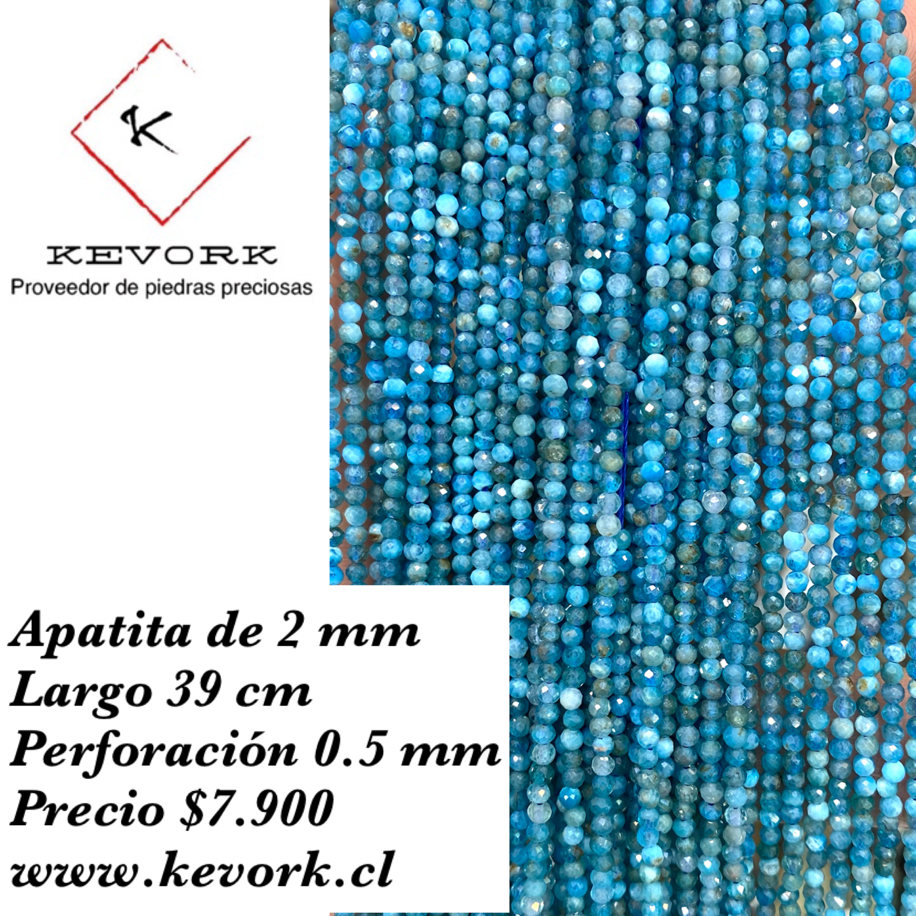 APATITA FACETADO TIRA 2MM