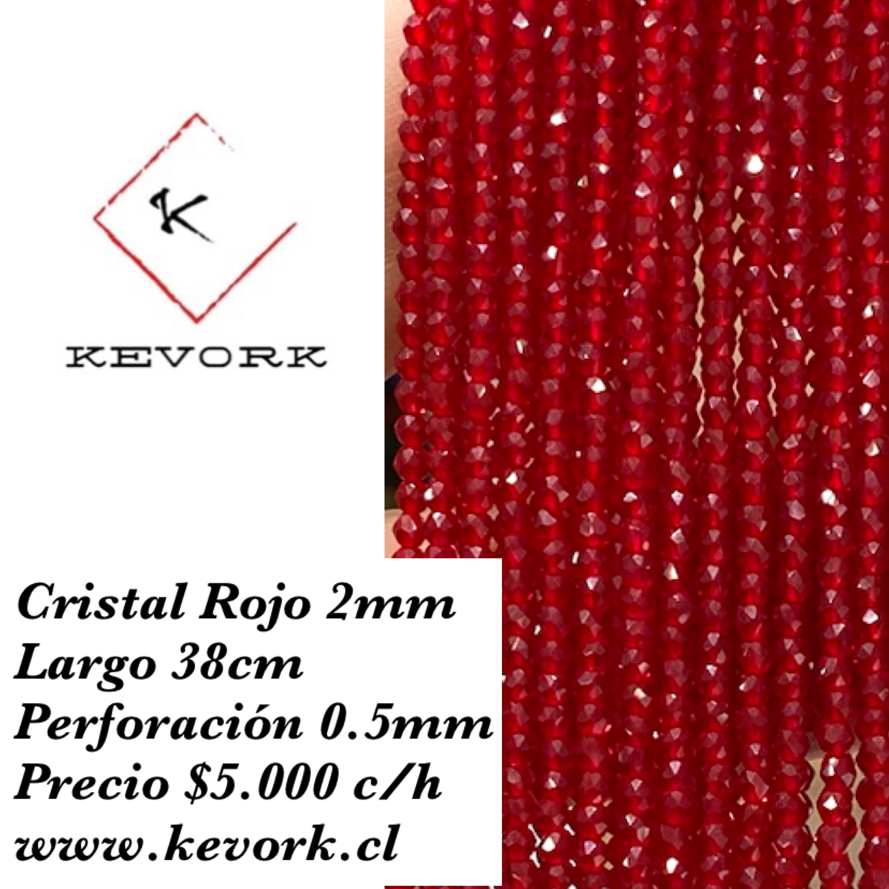 Aro Cristal Copo Nieve rojo