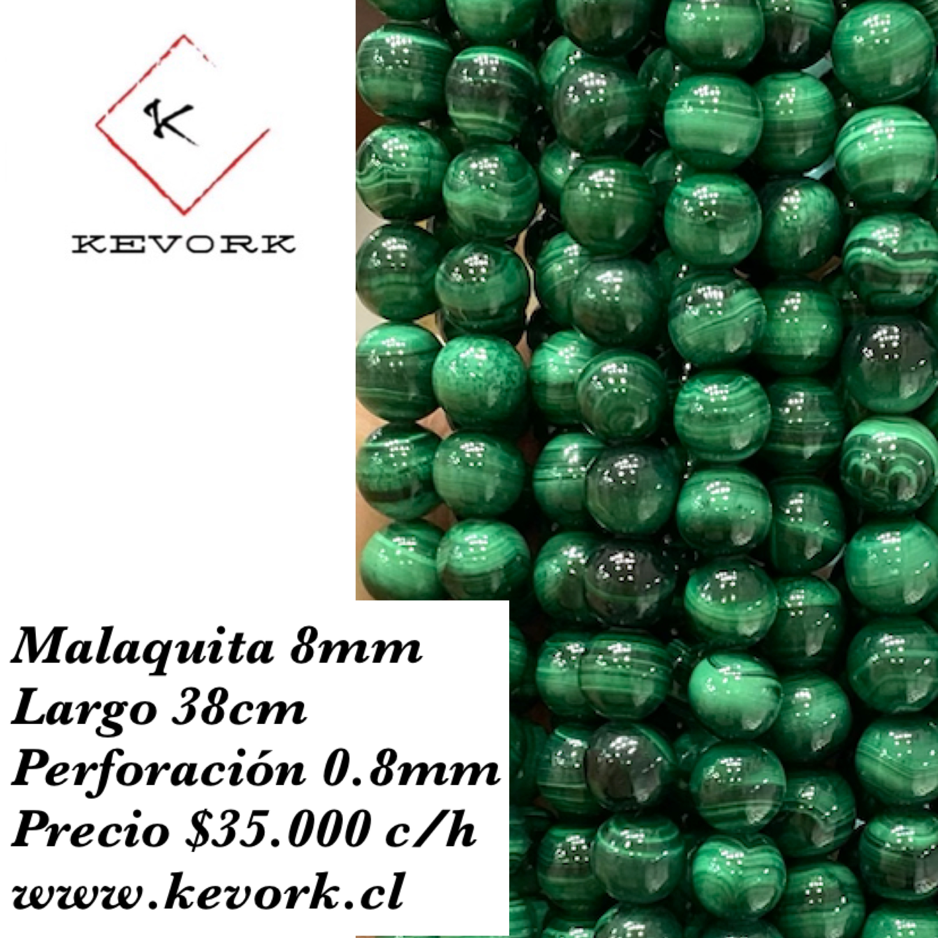 Conjunto de Plata 950 y Malaquita en Gota | Hecho a Mano en Chile