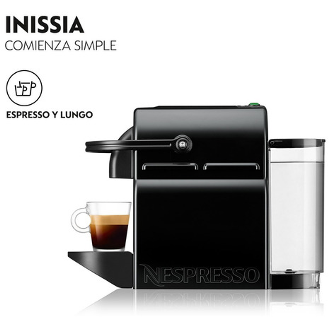 Cafetera Nespresso Inissia Color Negro 5