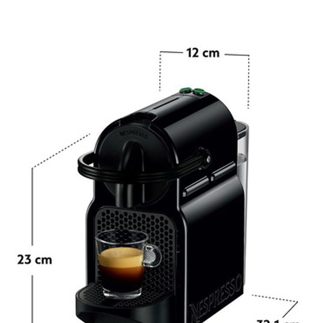 Cafetera Nespresso Inissia Color Negro 6