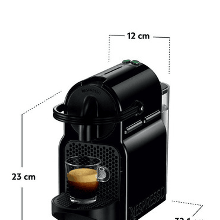 Cafetera Nespresso Inissia Color Negro 6
