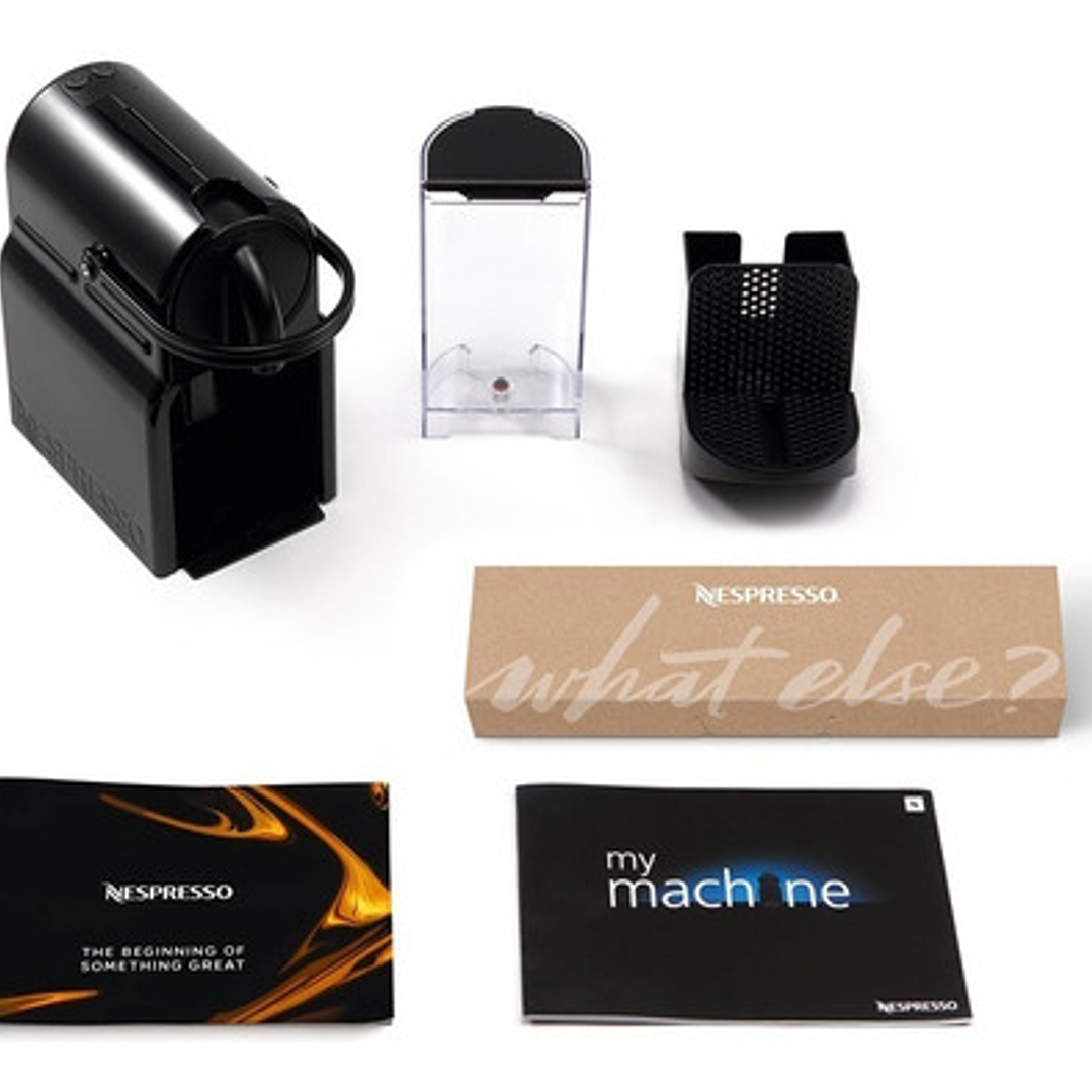 Cafetera Nespresso Inissia Color Negro 10