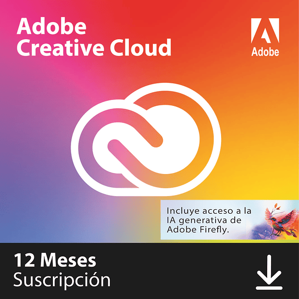 Adobe Creative Cloud 100GB: Annual subscription with full access to a private account.