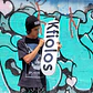 TABLA DE SKATE KFIOLOS - WHITE LOGO 8.5