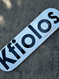 TABLA DE SKATE KFIOLOS - WHITE LOGO 8.5