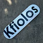 TABLA DE SKATE KFIOLOS - WHITE LOGO 8.5
