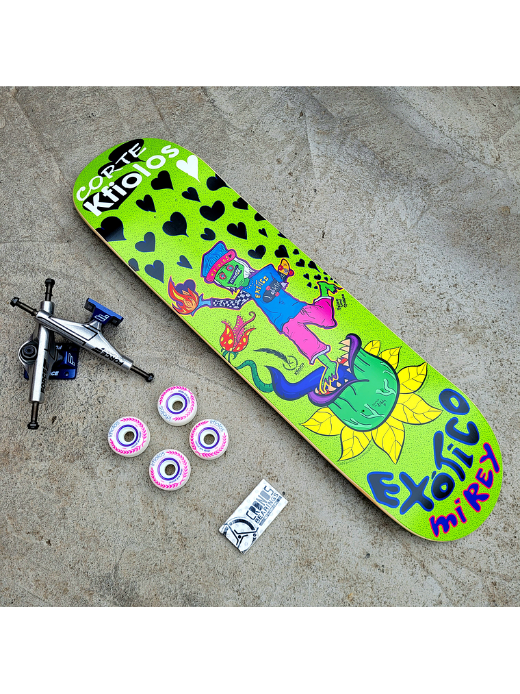 SKATE COMPLETO MONO LOCO 8