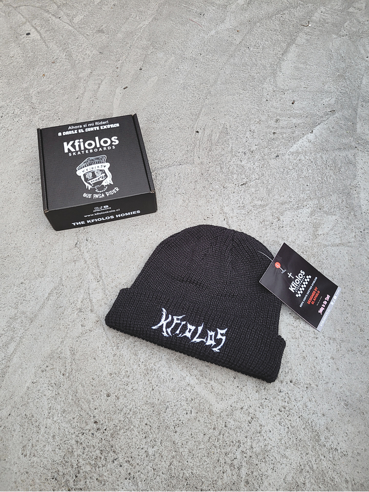 GORRO BEANIE CORTO KFIOLOS DARK GOTIK 1