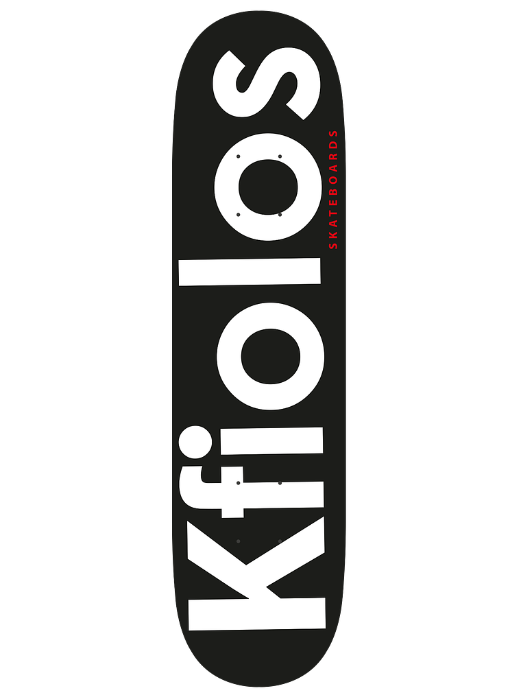TABLA DE SKATE KFIOLOS - BLACK LOGO 1