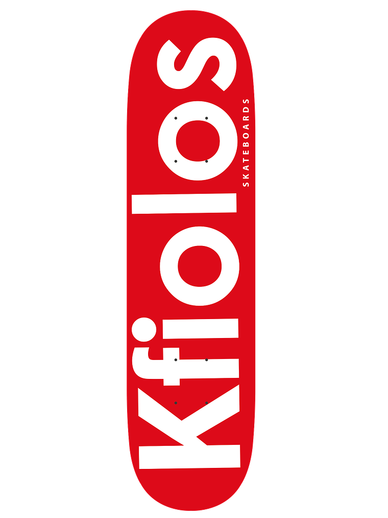 TABLA DE SKATE KFIOLOS - RED LOGO 8.25