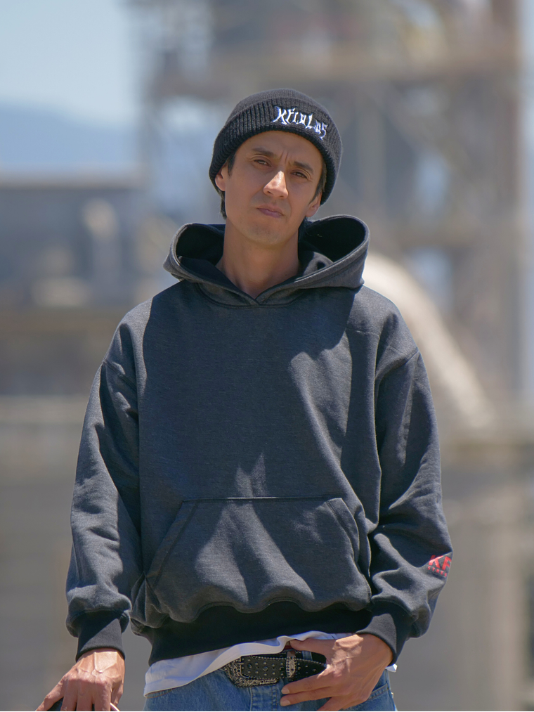 HOODIE KFIOLOS TRIBAL DARK GREY 6