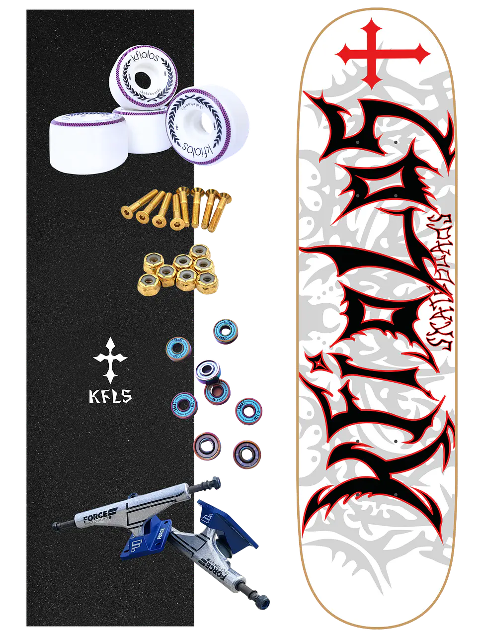 SKATE COMPLETO IN THE DARK HAKU 8,25