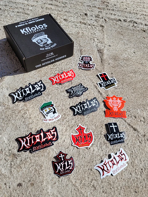13 STICKERS SKATE KFIOLOS