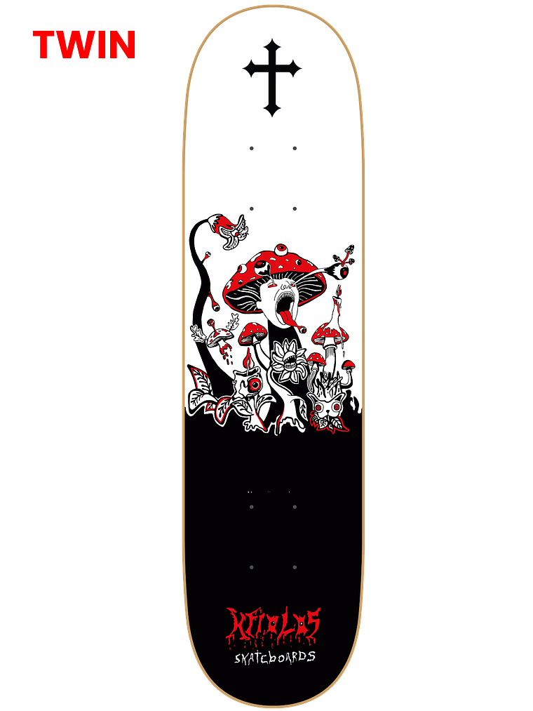 TABLA DE SKATE GRITOS FÚNGICOS KFIOLOS 8.25