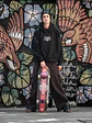 HOODIE KFIOLOS TRIBAL BLACK / BOXY FIT - Miniatura 1