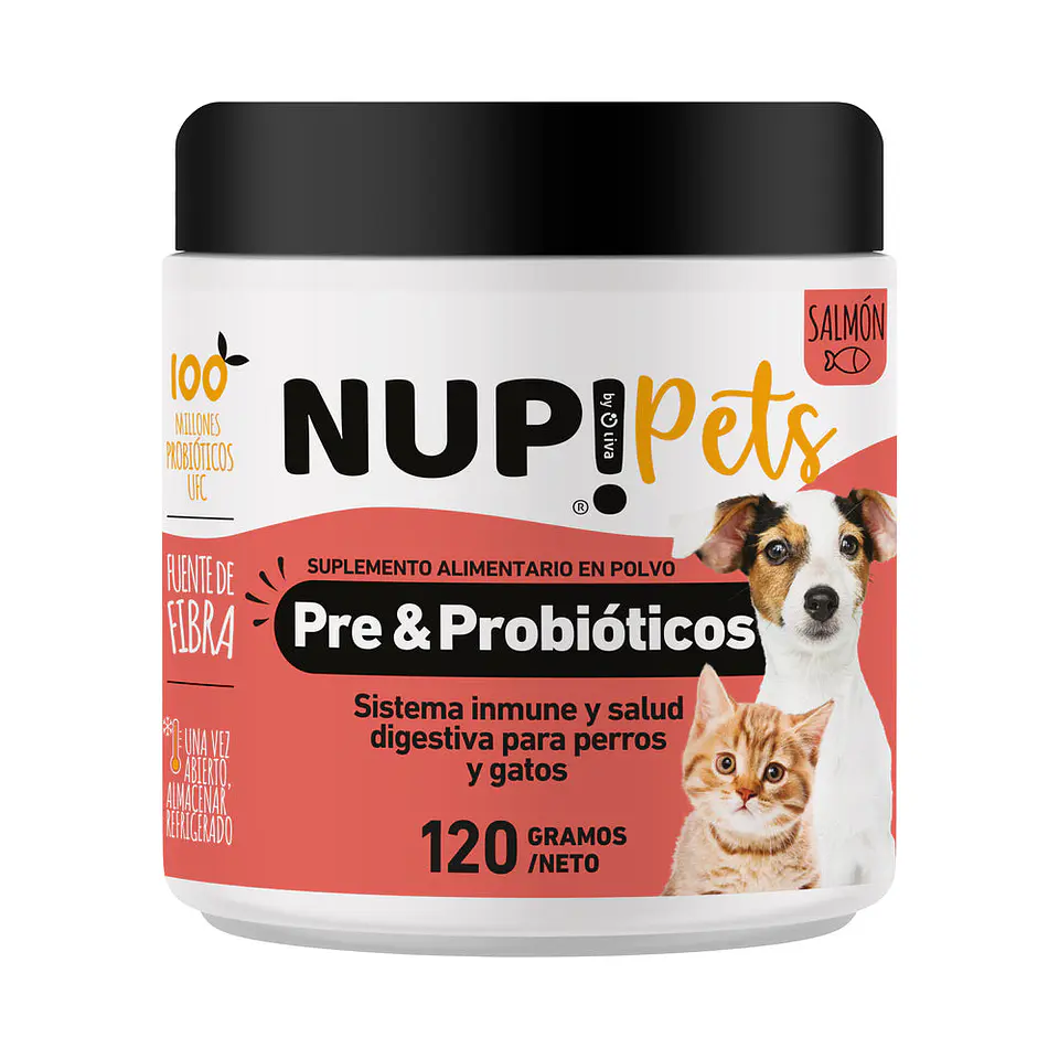 NUP! Pets Pre & Probióticos Salmón 120 g 1