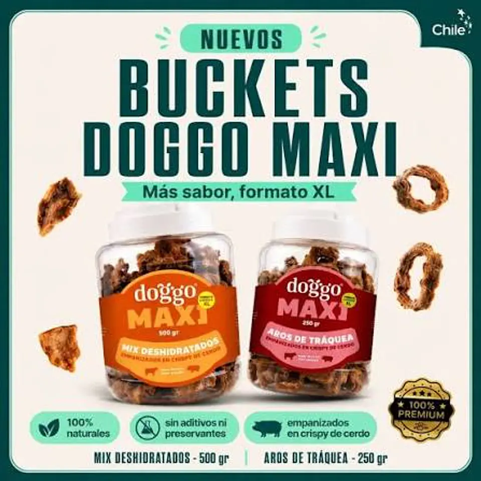 Doggo Bucket Aros de Tráquea en Crispy de Cerdo 250 g 3