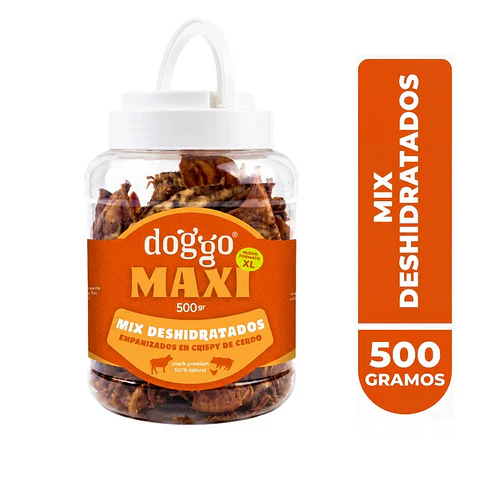 Doggo Bucket Mix de Deshidratados en Crispy de Cerdo 500 g