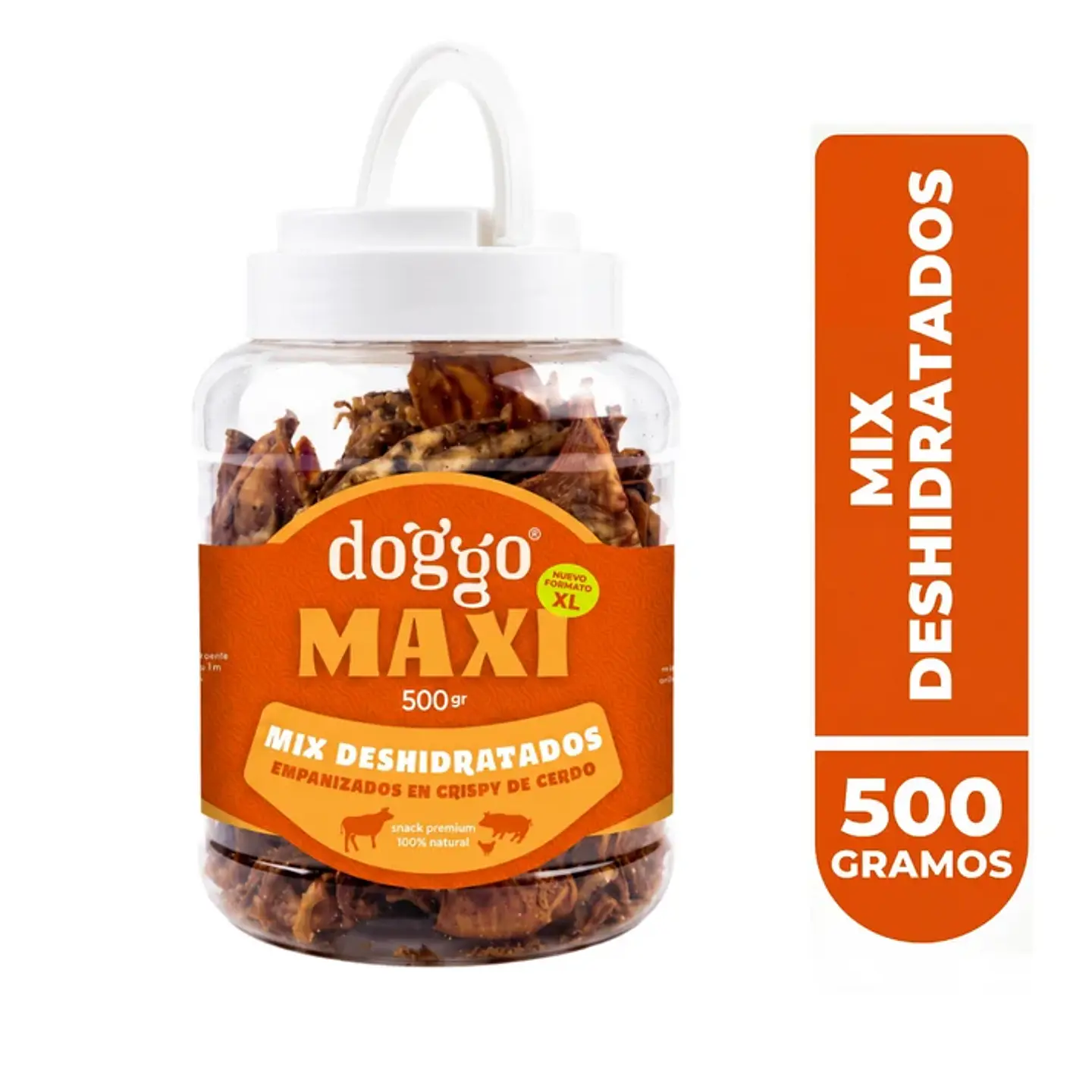 Doggo Bucket Mix de Deshidratados en Crispy de Cerdo 500 g 1
