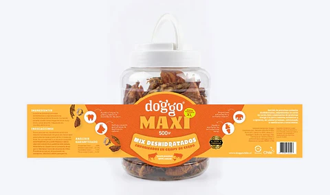 Doggo Bucket Mix de Deshidratados en Crispy de Cerdo 500 g