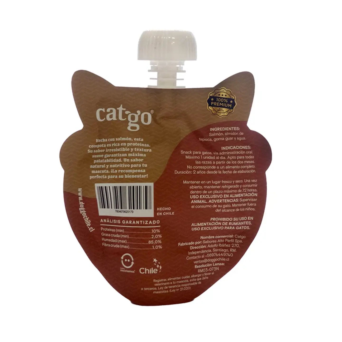 Compota Tasty Catgo Salmón 90 g 2