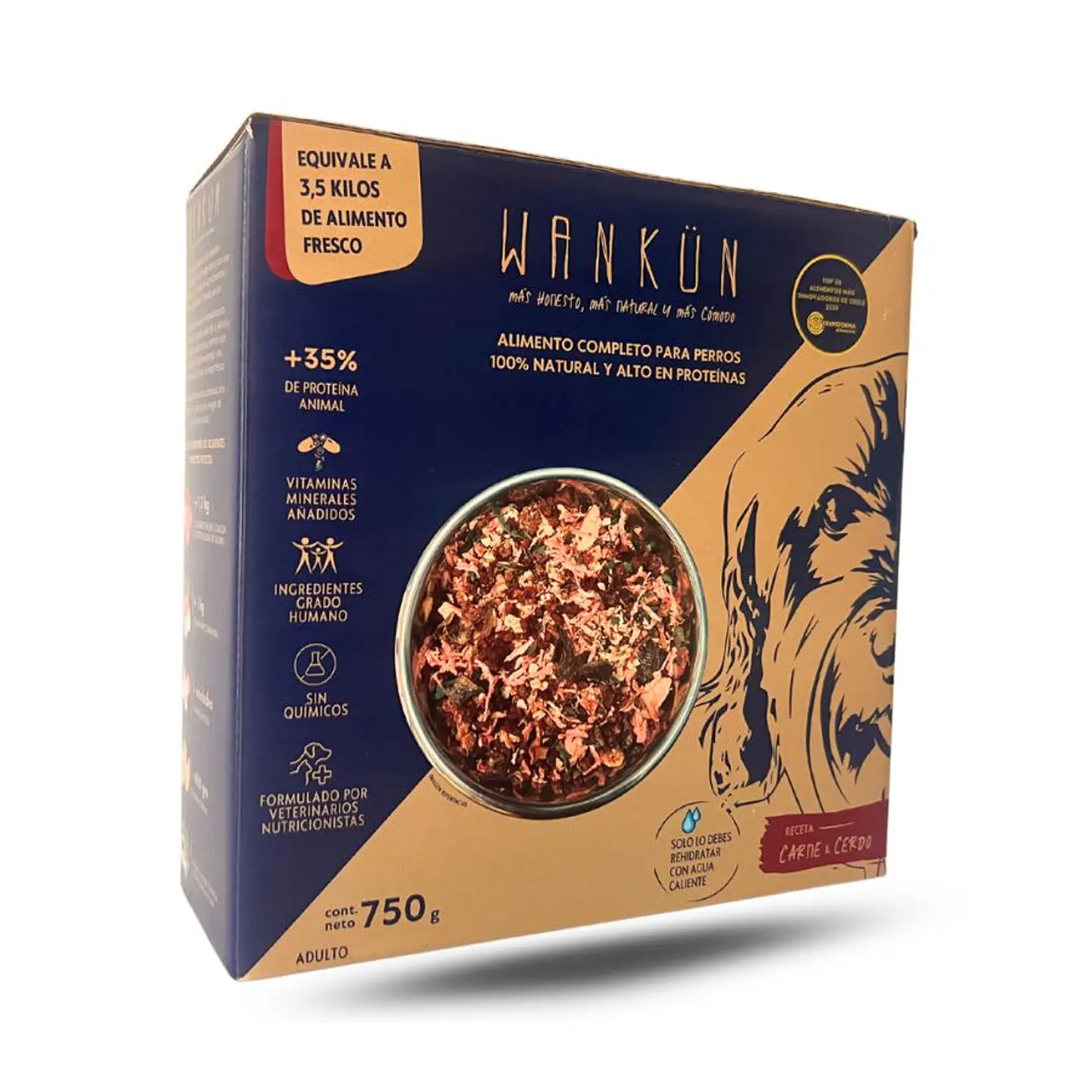 Wankün Alimento Natural Carne & Cerdo 100 g 1