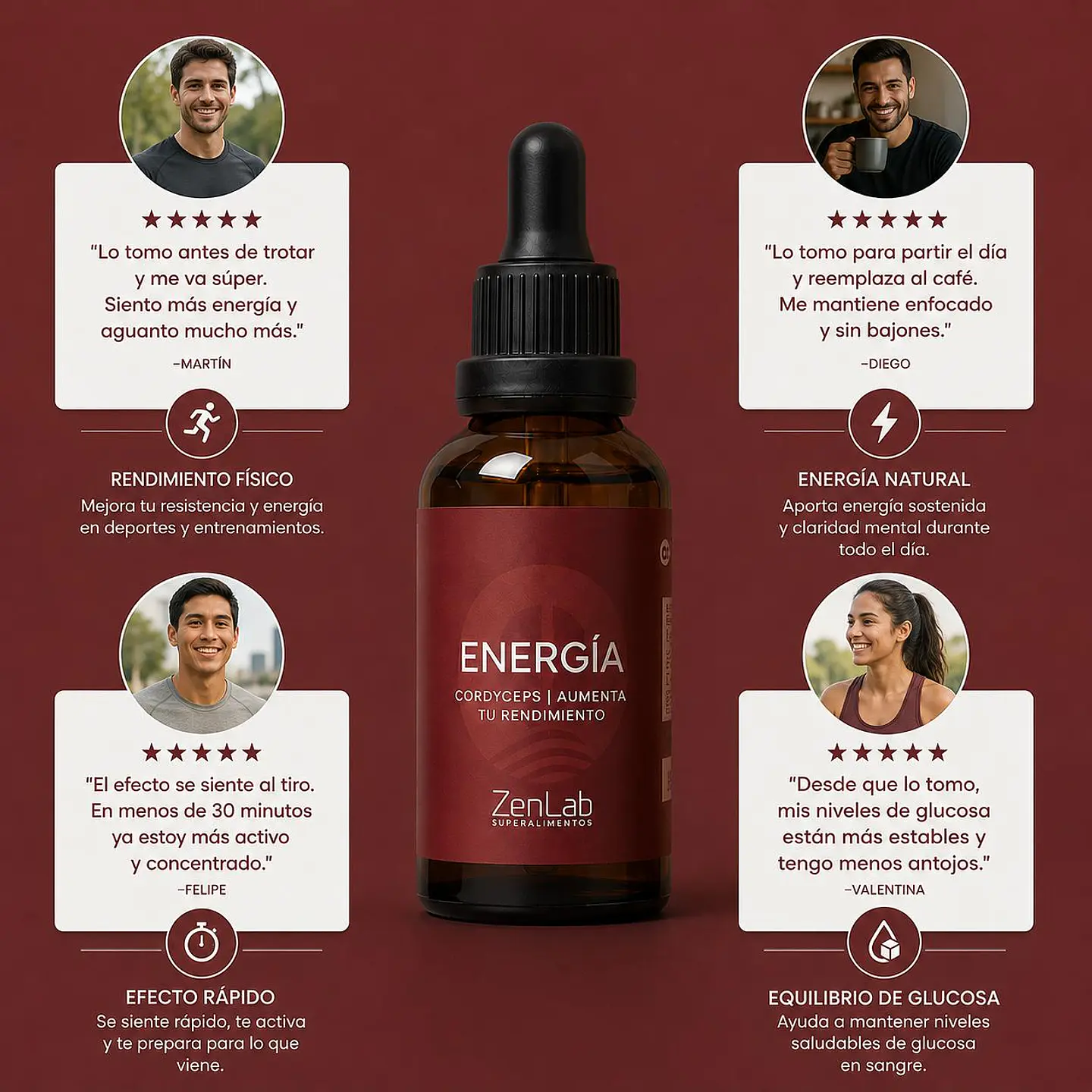 ZenLab Energía Sublingual de Cordyceps 30 ml 3
