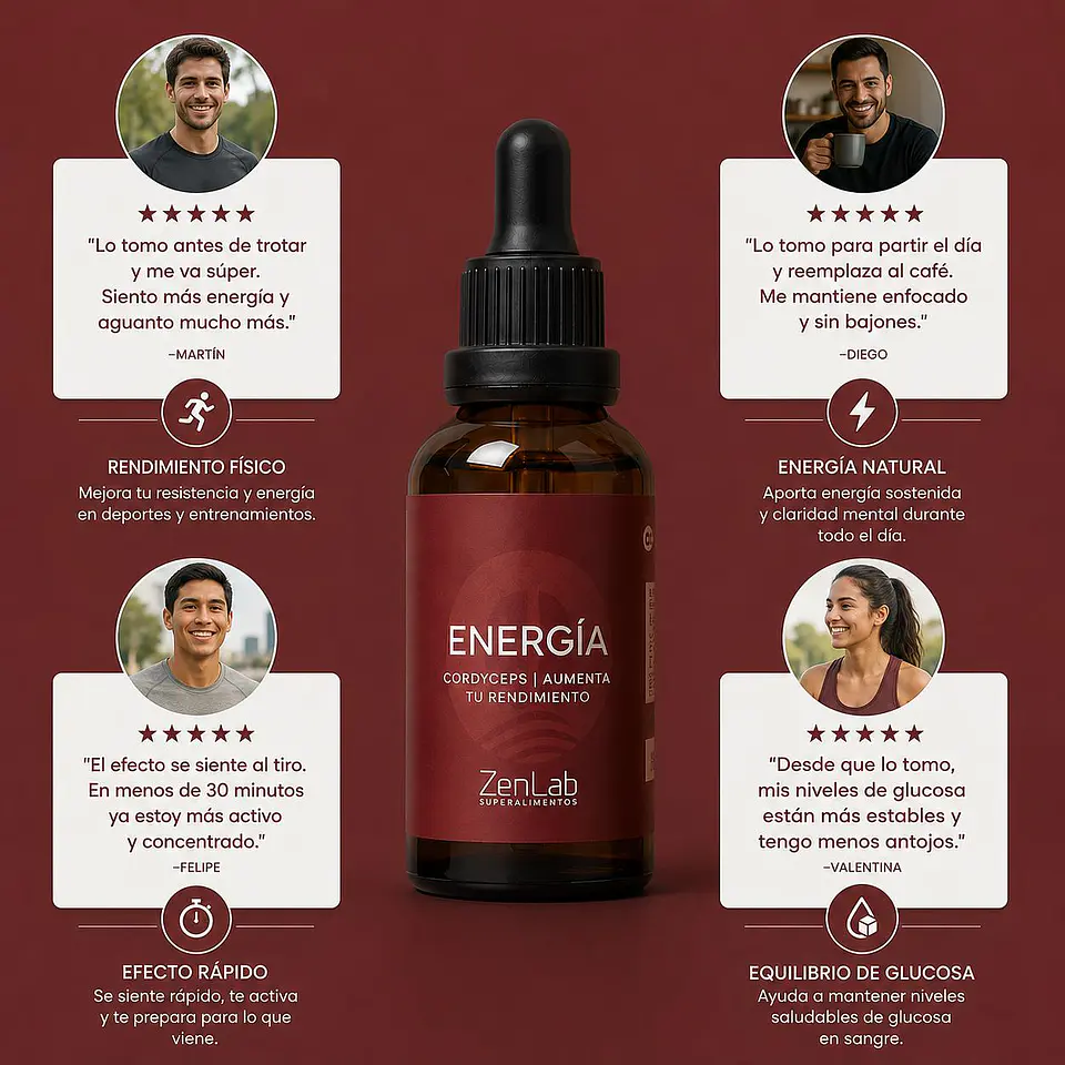 ZenLab Energía Sublingual de Cordyceps 30 ml 3