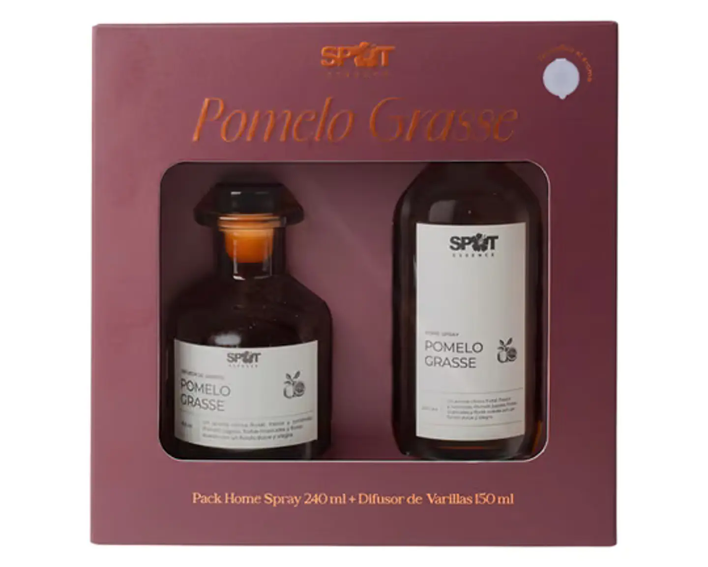 Spot Essence Pack Pomelo Grasse Home Spray 240 ml + Difusor 150 ml 3