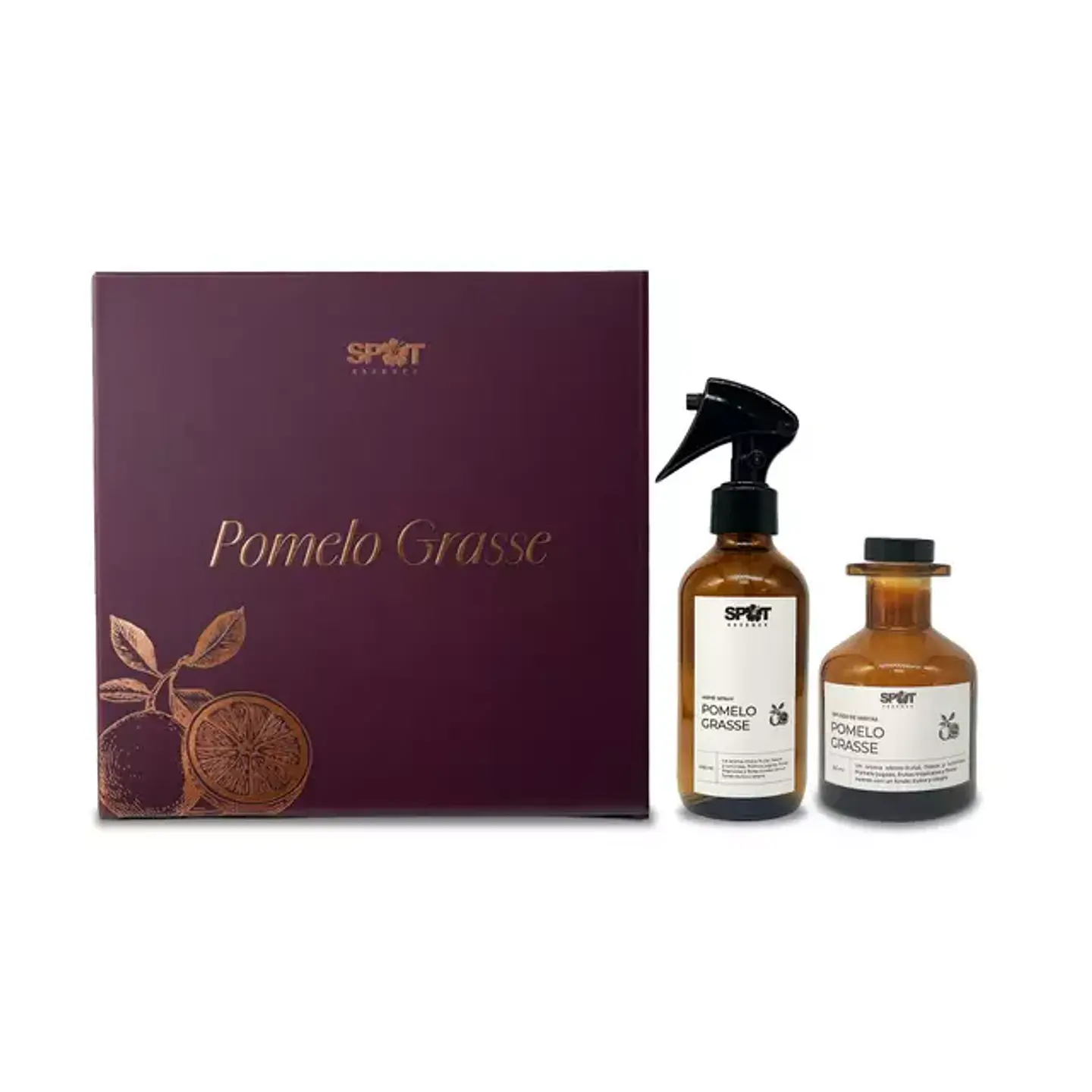 Spot Essence Pack Pomelo Grasse Home Spray 240 ml + Difusor 150 ml 1