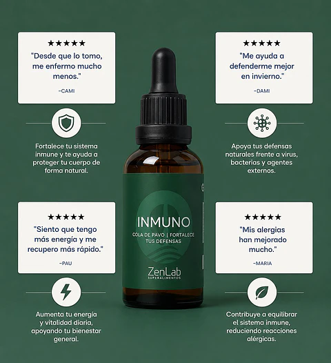 ZenLab Inmuno | Hongo Cola de Pavo | Inmunidad y Digestión | Ultra Concentrado 30ml