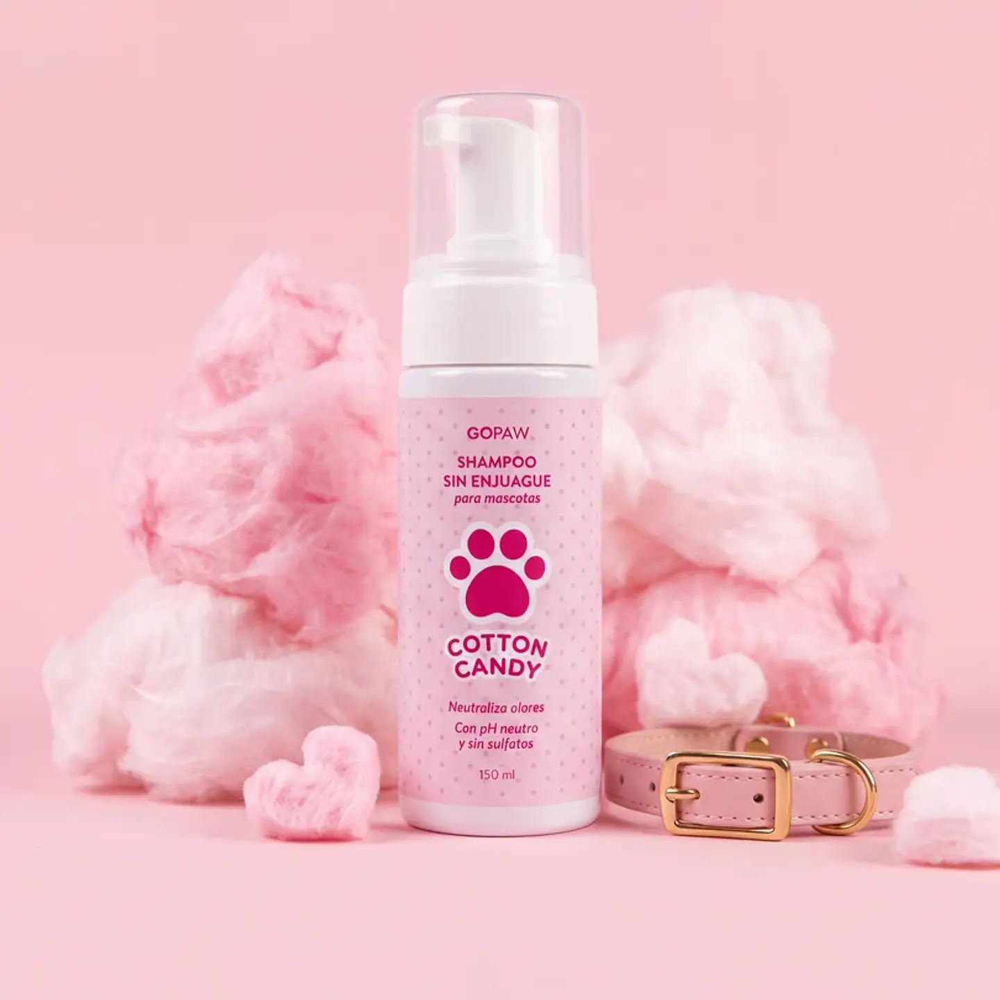 Go Paw Shampoo sin Enjuague Cotton Candy 150 ml 1