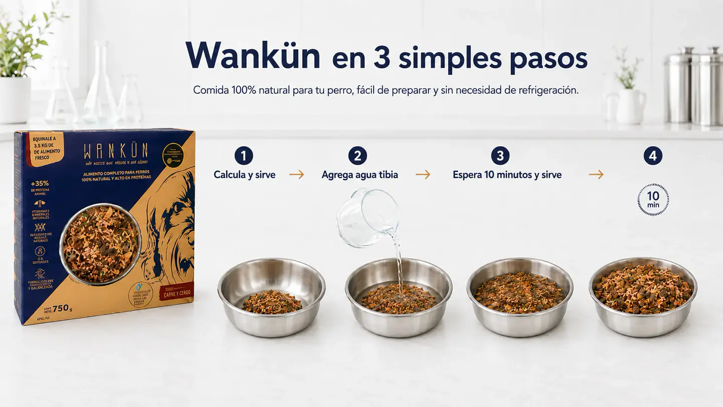Wankün Alimento Natural para Perros 100 g 5