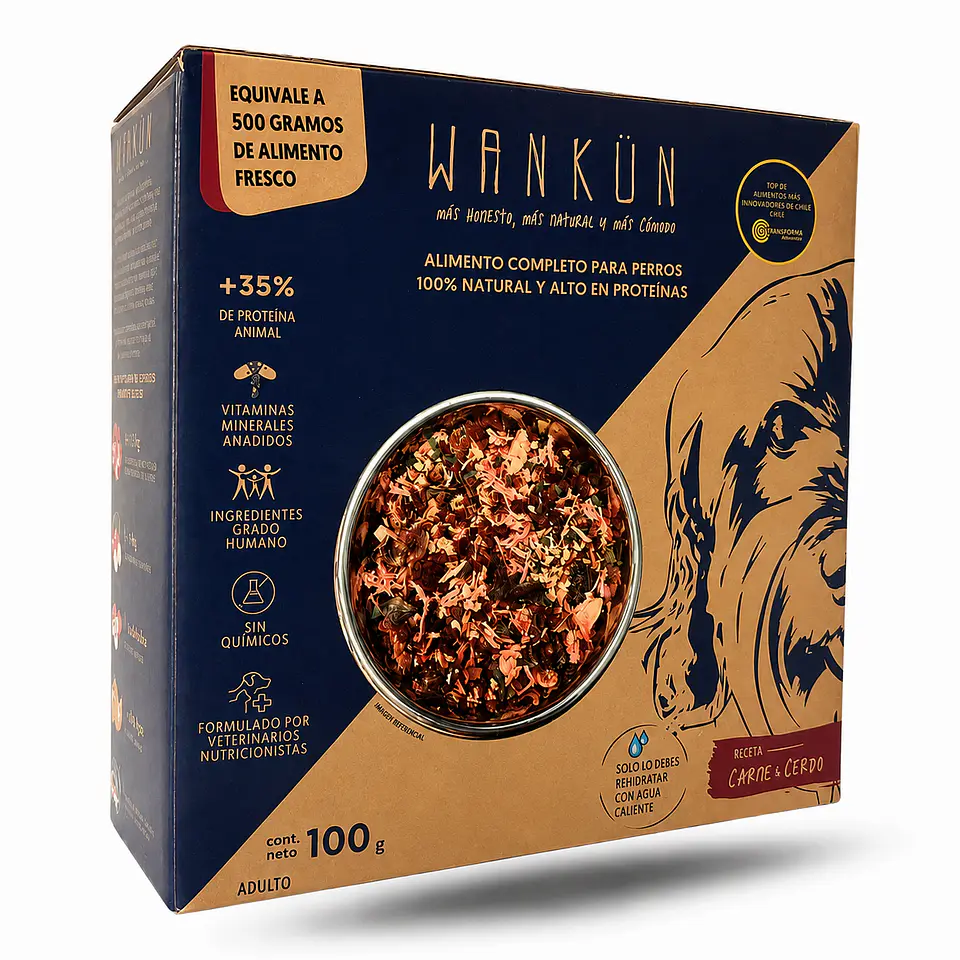 Wankün Alimento Natural para Perros 100 g 1