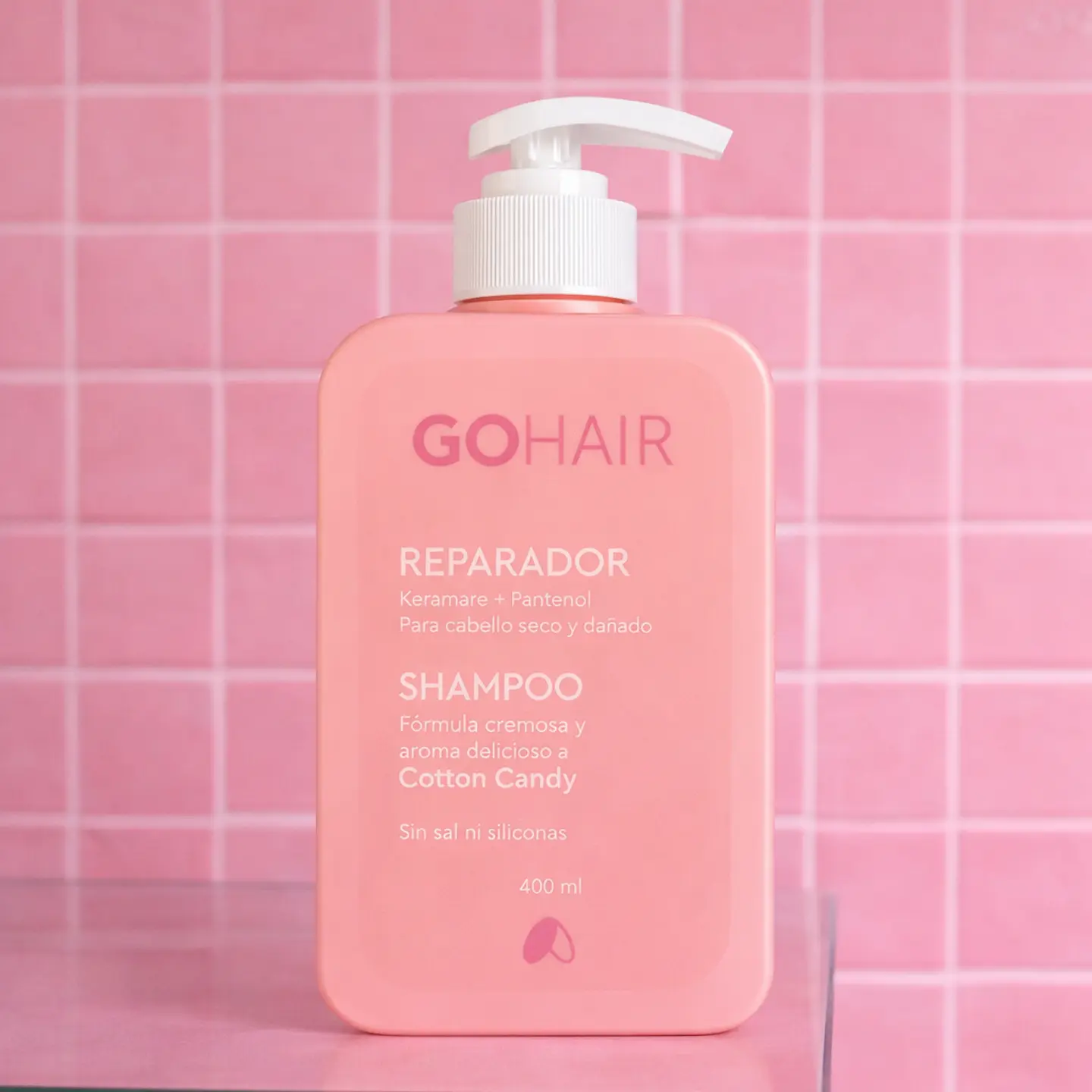 Go Hair Shampoo Reparador Cotton Candy 400 ml 1