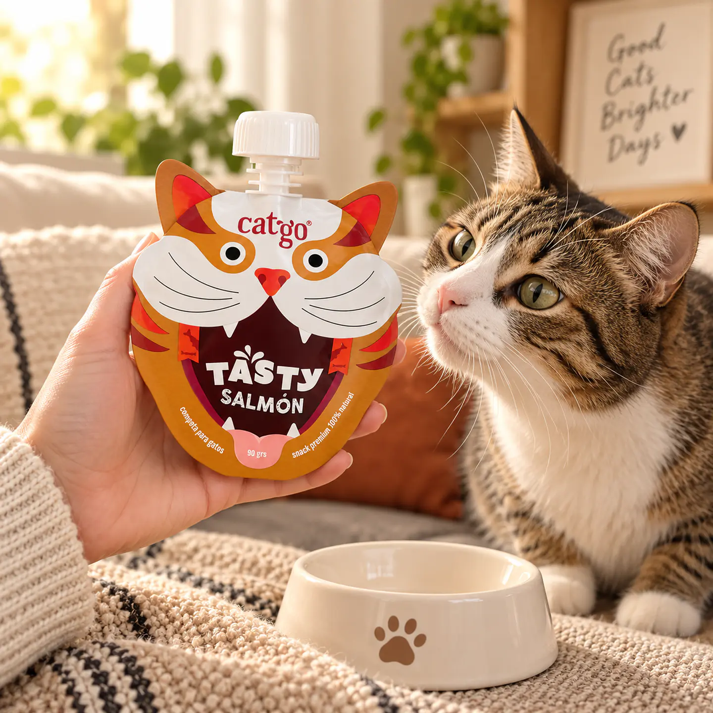 Compota Tasty Catgo Salmón 90 g 4