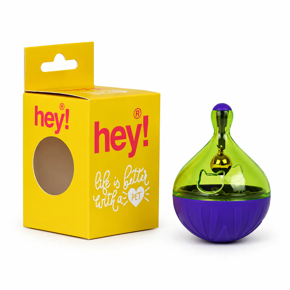 Hey! Juguete Interactivo Dispensador de Premios para Gatos · 6 × 8,7 cm 1