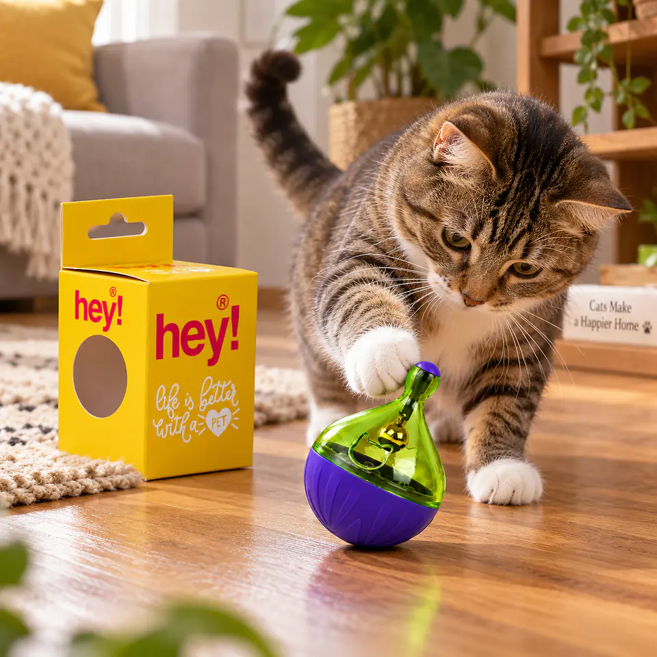 Hey! Juguete Interactivo Dispensador de Premios para Gatos · 6 × 8,7 cm 7