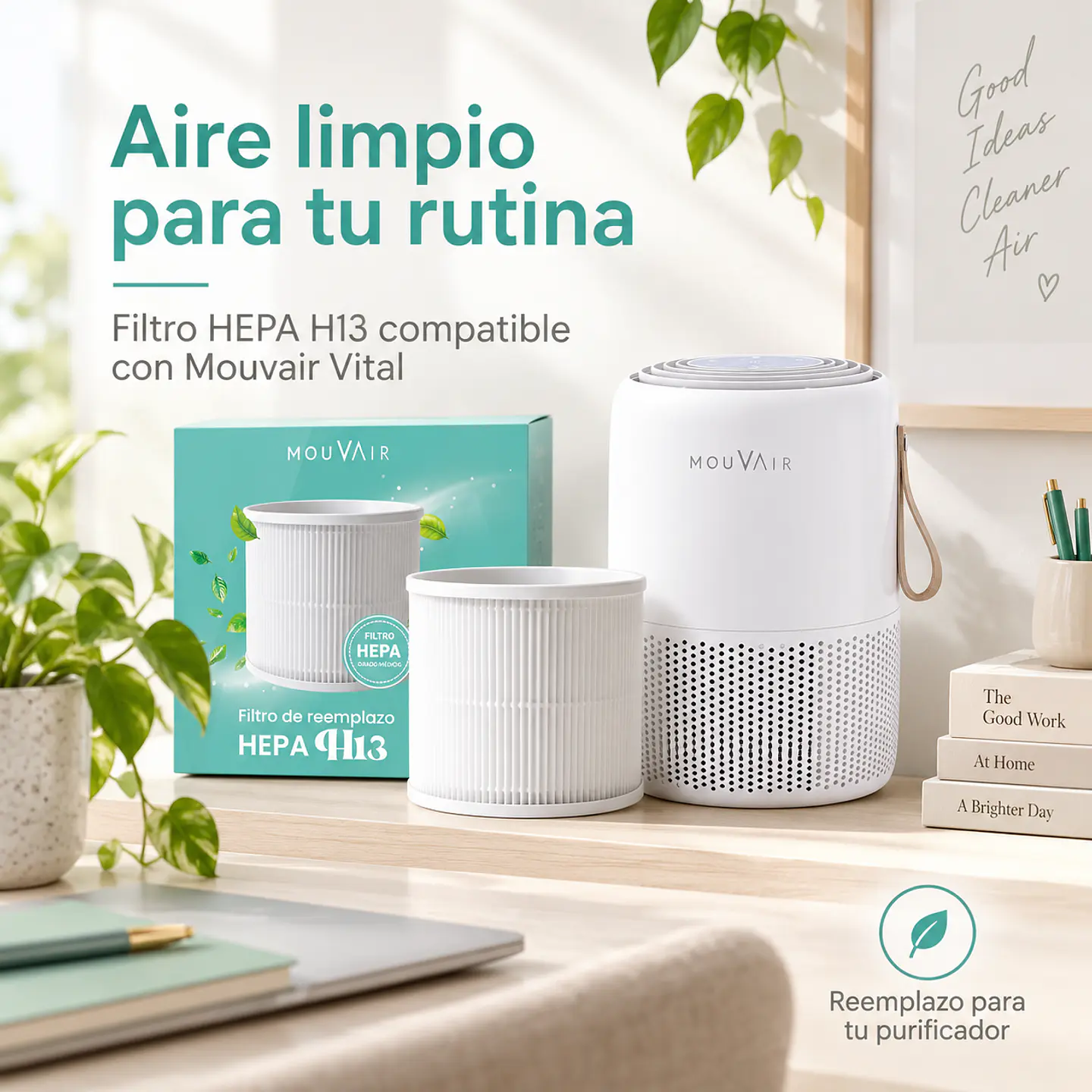 Filtro de reemplazo Mouvair Vital HEPA H13 4