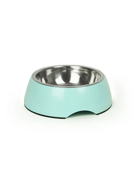 BRNX Plato Melamina + Acero Inoxidable Celeste