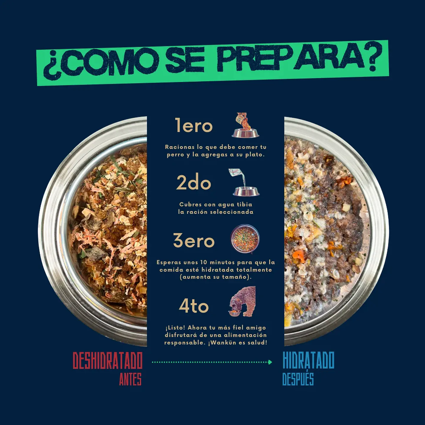 Wankün Alimento Natural para Perros 100 g 10
